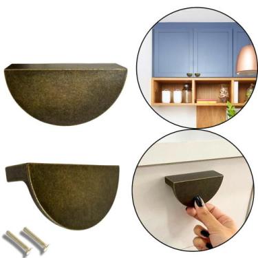 Imagem de Puxador de Gaveta Armário de Alta qualidade Ouro Velho 64mm - Compras 