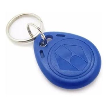 Imagem de 50 Unidades Tag Chaveiro Com Código Rfid 125khz Azul