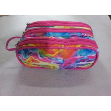 Imagem de Estojo escolar 3 repartições Tie Dye - Gudi's estojos escolares.