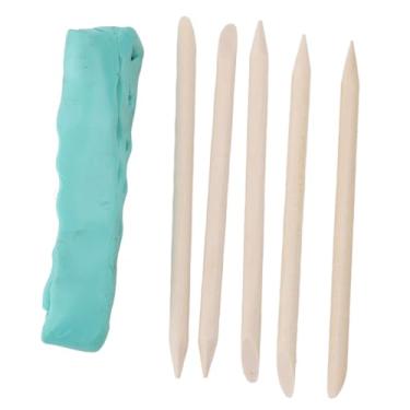 Imagem de TARSHYRY Massa de limpeza de relógios, reparo de argila, sujeira, remoção de gordura com 5 bastões de assistência para mãos giratórias de roda, ferramenta de reparo de relógio de pulso, joias