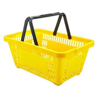 Imagem de Cesta de compras plástica 16l amarelo - SUPIZZ