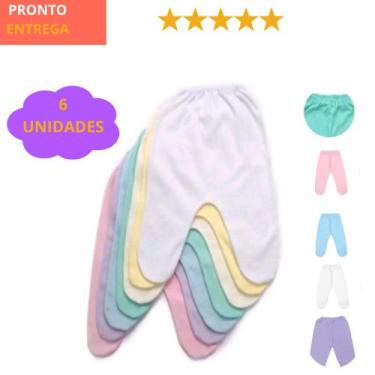 Imagem de kits menino ,menina ,neutro com 6 mijões com pé 100 algodão - BEL BEBÊ