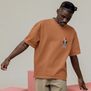 Imagem de Camiseta Techmalhas Oversized Estampada Academia Casual Masculina-Masculino