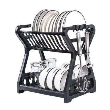 Imagem de Escorredor de Louças 13 Pratos Secador Louça escorredor de Cozinha sec