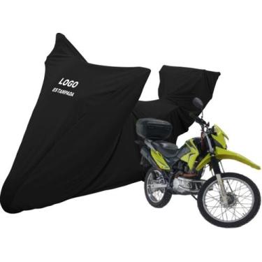 Imagem de Capa Tecido Lycra Moto Honda Nxr 150 Nxr150 Com Baú Bauleto - Mz, Pret
