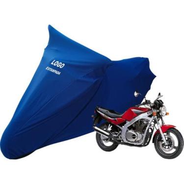 Imagem de Capa De Moto Suzuki GS 500 Sob Medida Com Logo - Mz, Azul