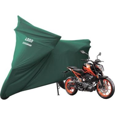 Imagem de Capa De Moto KTM 200 Duke Sob Medida Com Logo - Mz, Verde