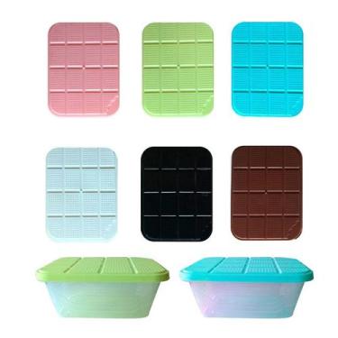 Imagem de Caixa Organizadora Multiuso Plástica Kit 6 Peças Sortido - Inter.P