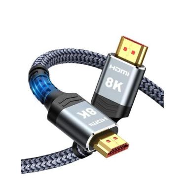 Imagem de Cabo HDMI Highwings 8K @60 2.1 10,7 m 48 Gbps 35 pés de nylon trançado