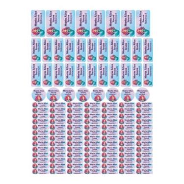 Imagem de 129 Etiquetas Escolares Personalizado Vinil Sereia - Tectoner, SEREIA 