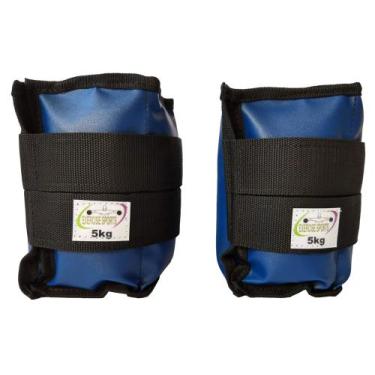 Imagem de Caneleira / Tornozeleira Profissional 5 KG Azul - Exercise Sports