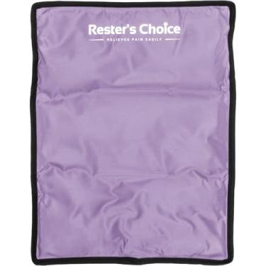Imagem de rester's choice Bolsa de gelo para lesões reutilizável, gel macio flexível - (Grande: 28 x 36,8 cm) para quadril, ombro, joelho, costas - compressa confortável para inchaço, contusões, cirurgia