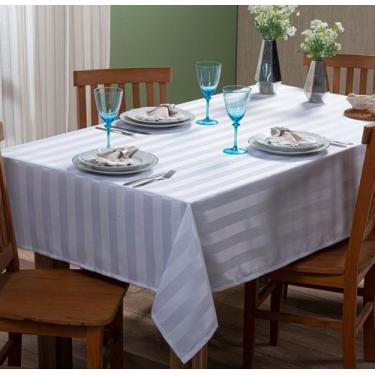 Imagem de Toalha de Mesa Quadrada Jacquard Savage 4 Lugares 1,35x1,35m Branyl