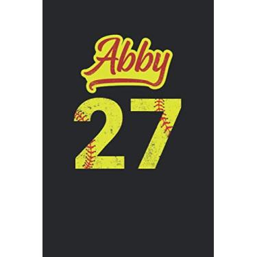 Imagem de Abby 27: Softball Grid/Graph Paper Notebook for Catcher/Pitcher Girls Training Journal at Sports, High School, College, University
