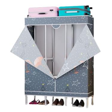 Imagem de Guarda-roupa Armário espaçoso portátil, guarda-roupa para casa, corpo inteiro, tecido, guarda-roupa temporário para quarto armário