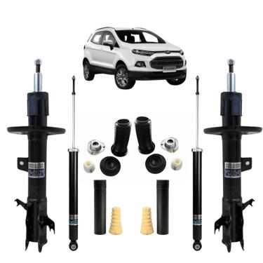 Imagem de Amortecedor Dianteiro E Traseiro Nakata + Kit Batente Ford Ecosport 2012 A 2020