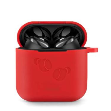 Imagem de Capa Ankersaila compatível com TOZO T6, capa protetora de silicone macio antiperda e à prova de choque (vermelha)