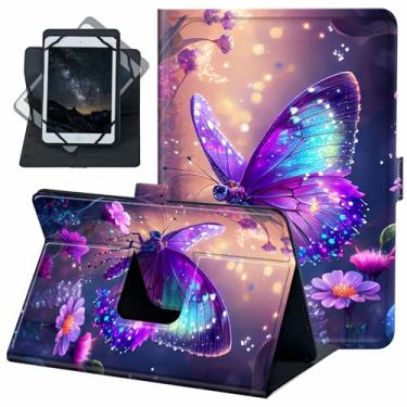 Imagem de ACWDMKH Capa universal para tablet Android 10 de 10,1 polegadas com rotação de 360 graus, capa fólio para iPad 9,7/10,2/10,5/Galaxy Tab 9-10,5 polegadas/Fire HD10 e mais tablet de 9,0 a 10,5