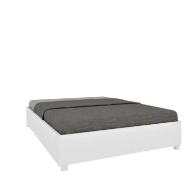 Imagem de Cama Box Mônaco Casal Queen Tcil Branco