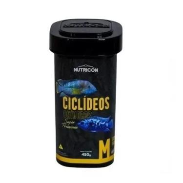Imagem de Racao para peixe ciclideos onivoros m - 450gr - Ideal Pet