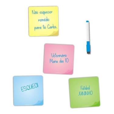 Imagem de Kit 4 Ímãs De Geladeira Planner Porta Recados 03 - Micro Oficina