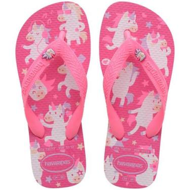 Imagem de Chinelo Infantil Feminino Havaianas Kids Fantasy Rosa 410340, 31/32, R