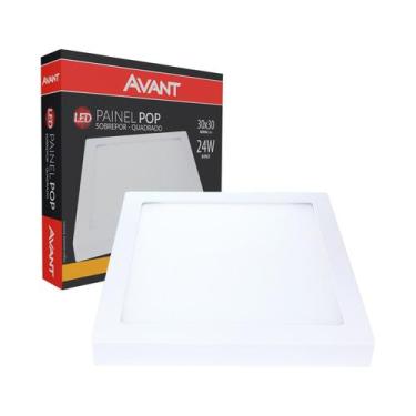 Imagem de Painel Led Quadrado Sobrepor 300x300MM 24W 3000K Bivolt - Avant