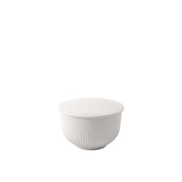 Imagem de Villeroy & Boch Açucareiro Afina com tampa, porcelana premium, feito na Alemanha, seguro para lava-louças e micro-ondas, 9 x 5,7 cm, branco