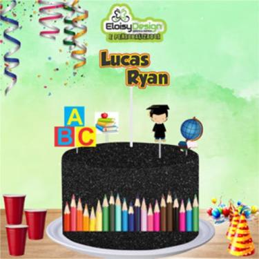 Imagem de Topo para Bolo ABC (Formatura) para aniversário - EloisyDesign