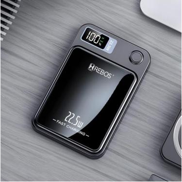 Imagem de Power Bank Indução De Mesa Power Flip PB-933 - Hrebos