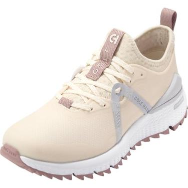 Imagem de Cole Haan Tênis feminino Zerogrand Overtake Golf resistente à água, Marfim/Harbor Mist/Fawn/Branco óptico, 8 Wide