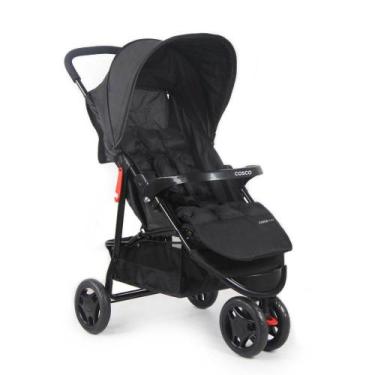 Imagem de Carrinho de Bebê Toffy Preto Absoluto Cosco Kids 3 rodas, Preto