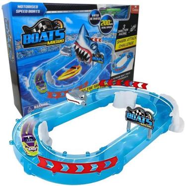 Imagem de Desafio Ataque Do Tubarão Brinquedo Com Super Lanchas Micro Boats Cast