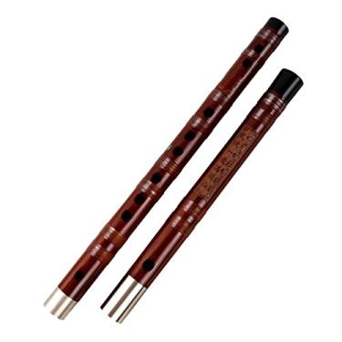 Imagem de Flauta de bambu estudantes praticam flauta horizontal flauta de bambu profissional (cor: E)