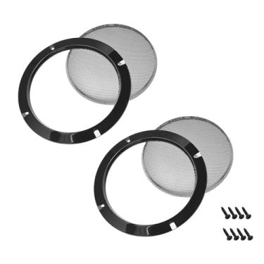 Imagem de 2 peças capa de grelha 16,5 cm carro alto-falante DJ Grill capa protetora para grade de subwoofer