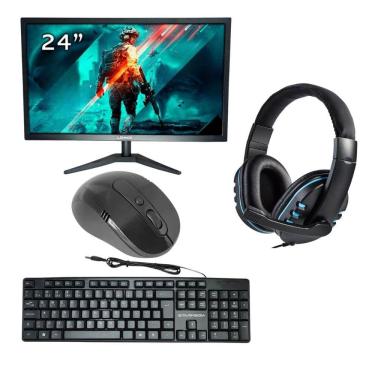 Imagem de Kit 1 Monitor Led Full Hd 60Hz Mais Periféricos - Kit 4
