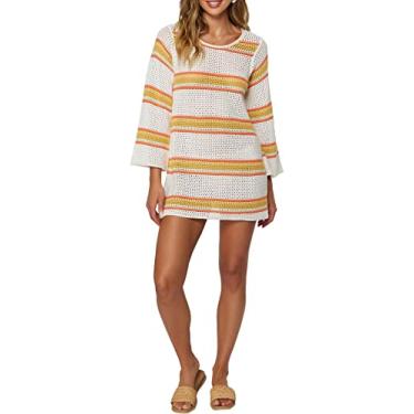 Imagem de O'NEILL Vestido curto feminino Goldie, branco de inverno, Winter White | Goldie, G