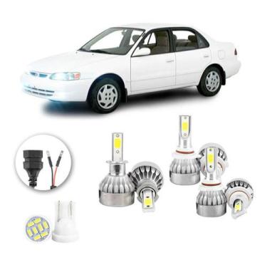 Imagem de Lampadas Led Toyota Corolla 1998 A 2002 H3 Hb3 Hb4 20000lm - V10, Bran
