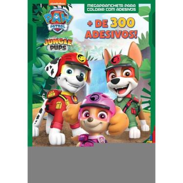 Imagem de Patrulha Canina Megaprancheta para Colorir com Adesivos