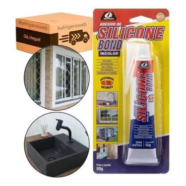 Imagem de Silicone Acético Multiuso Incolor 50gr Garin - rfw
