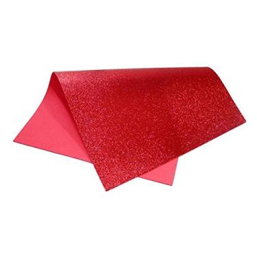 Imagem de Placa Em Eva Com Gliter 48X40Cm Vermelho 1,8Mm Pct Com 10 96847