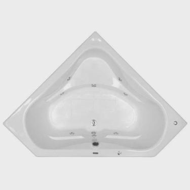 Imagem de Banheira Hidromassagem Astra Quantum Super Luxo 207cmx140cmx58cm - 08 Jatos Gel Coat P1 Sem