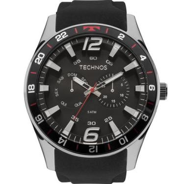 Imagem de Relógio Masculino Technos Preto Analógico Multifunção 6P25BN/8P Esport
