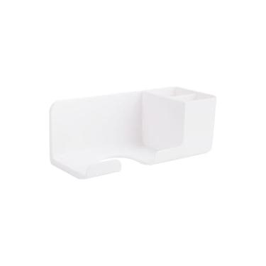 Imagem de Suporte de parede para secador de cabelo, prateleiras de banheiro, banheiro, loja, secador de cabelo, rack de armazenamento de ar para casa