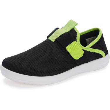 Imagem de WHITIN Tênis aquático masculino | Tênis de secagem rápida com almofada de verão | Salto dobrável, V102 | Preto e verde, 45