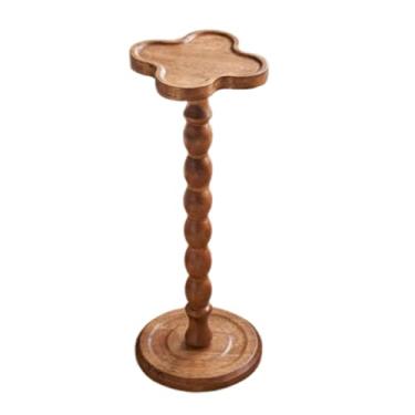 Imagem de Mesa lateral redonda, pequena mesa de bebida para pequenos espaços, mesa de centro moderna com destaque para sala de estar, quarto, cantos e escritório, X
