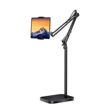 Imagem de Suporte de chão para tablet Bluusuuk, altura ajustável, base de 5 kg