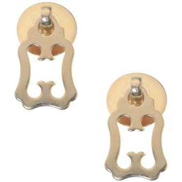 Imagem de DGHAOP 2 peças 24 x 38 mm alça de latão com parafusos de montagem armário porta gaveta caixa de joias puxar