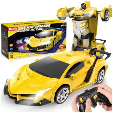 Imagem de Carro de Controle Remoto Transformável para Crianças de 4 a 8 Anos - Brinquedo para Meninos - Britik