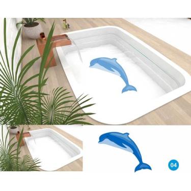 Imagem de Adesivo Para Fundo De Piscinas Com Proteção Uv - Golfinhos + selante 1